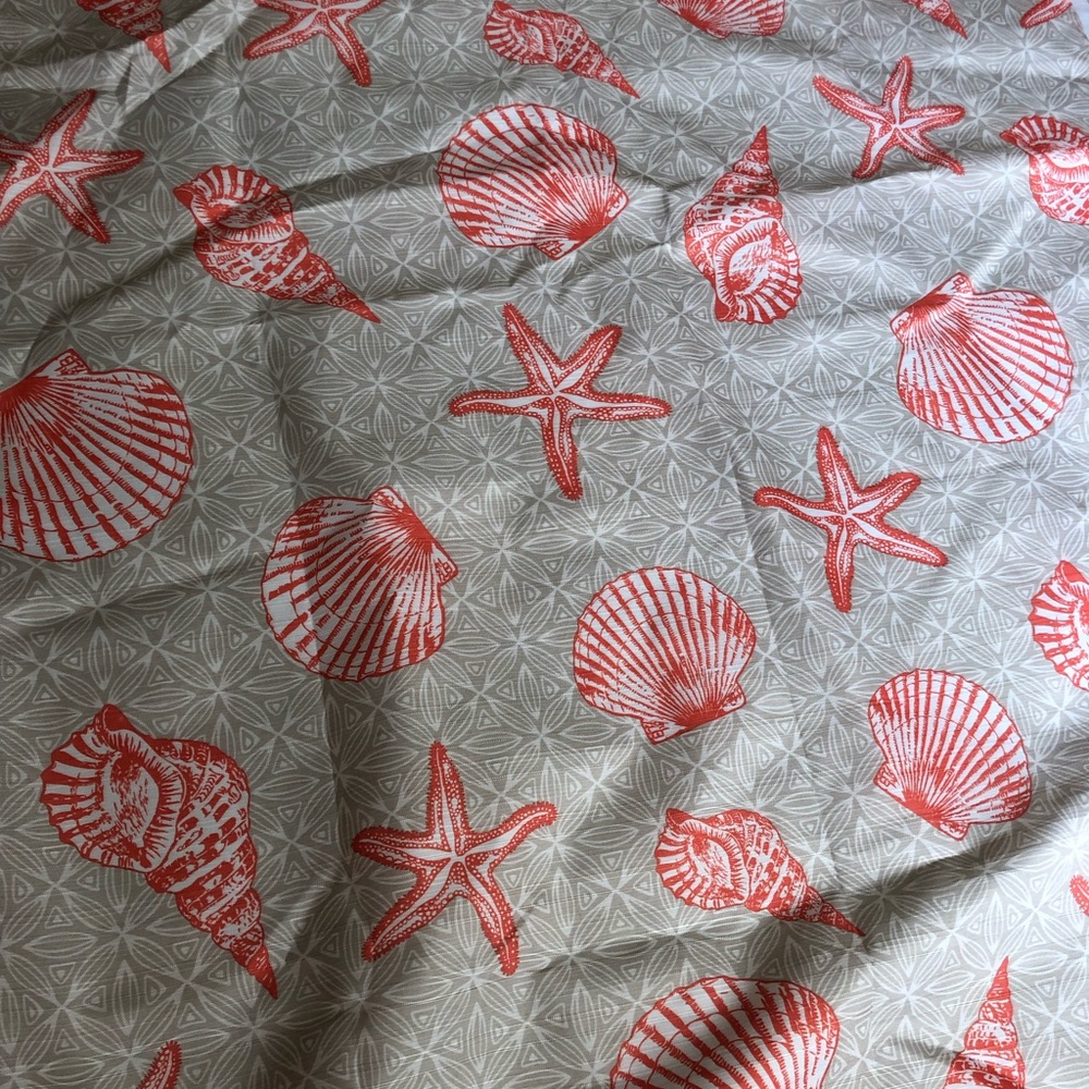 🆕 seashell shower curtain